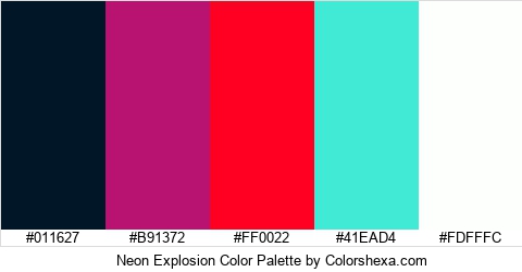 Neon Explosion Color Colors Logo