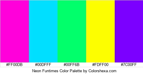 Neon Funtimes Color Colors Logo