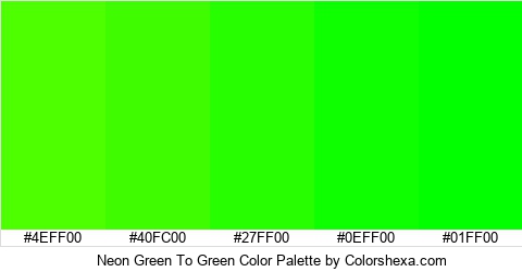 Neon Green To Green Color Colors Logo