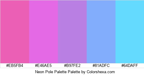 Neon Pole Palette Colors Logo