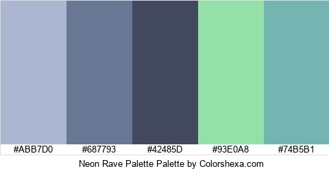Neon Rave Palette Colors Logo
