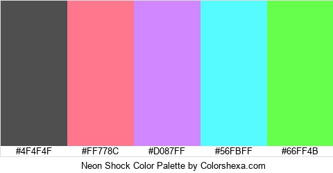 Neon Shock Color Colors Logo