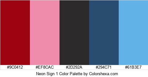 Neon Sign 1 Color Colors Logo
