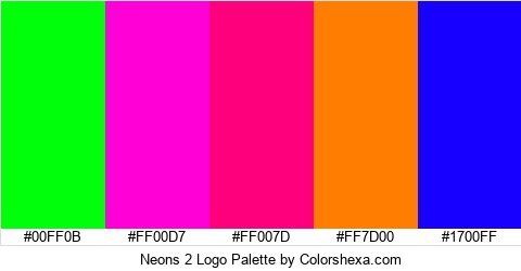 Neons 2 Logo Colors Logo