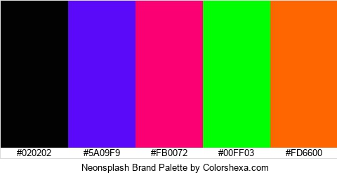 Neonsplash Brand Colors Logo