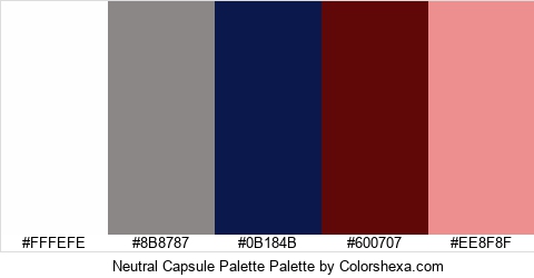 Neutral Capsule Palette Colors Logo