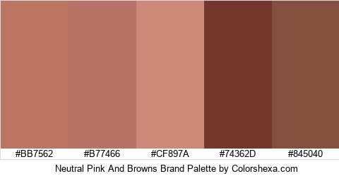 Neutral Pink And Browns Brand Colors Logo