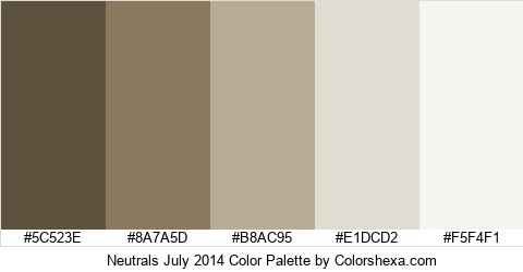 Neutrals July 2014 Color Colors Logo