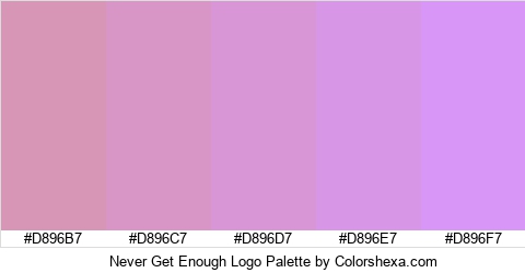 Never Get Enough Logo Colors Logo