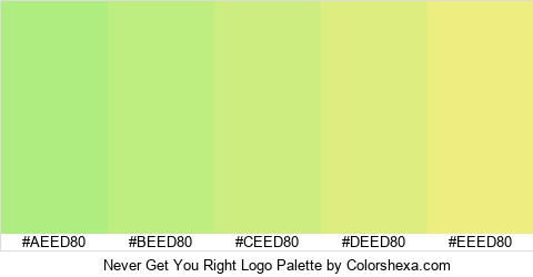 Never Get You Right Logo Colors Logo