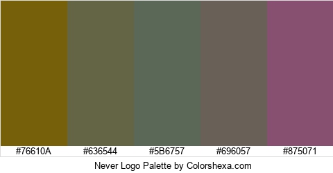 Never Logo Colors Logo