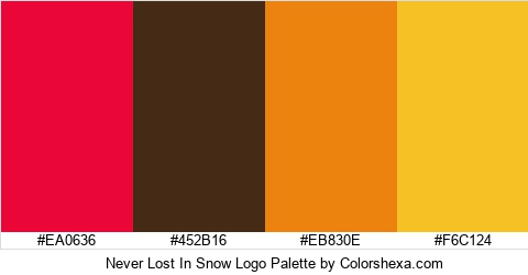 Never Lost In Snow Logo Colors Logo