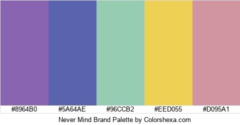 Never Mind Brand Colors Logo