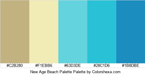 New Age Beach Palette Colors Logo