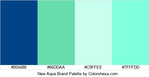 New Aqua Brand Colors Logo