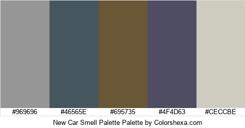 New Car Smell Palette Colors Logo