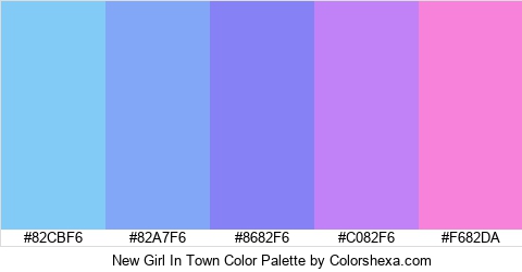 New Girl In Town Color Colors Logo
