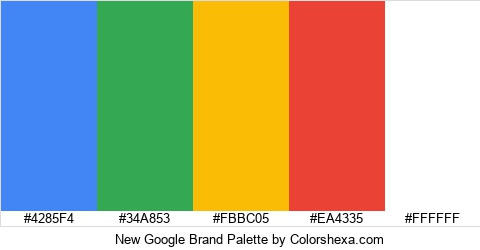 New Google Brand Colors Logo