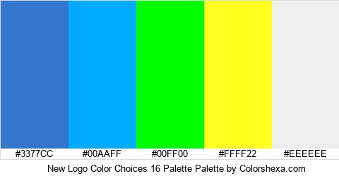 New Logo Color Choices 16 Palette Colors Logo