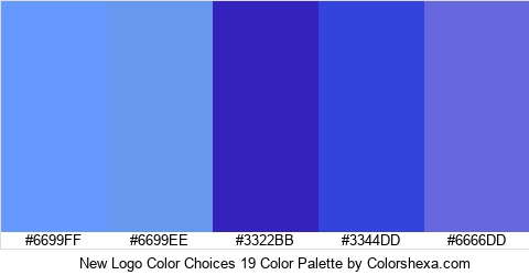 New Logo Color Choices 19 Color Colors Logo