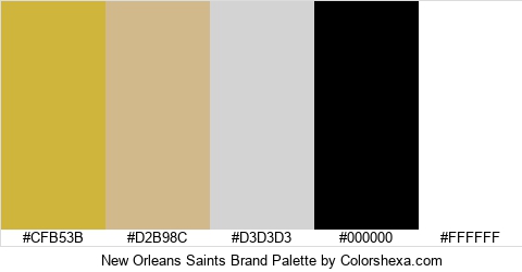 New Orleans Saints Brand Colors Logo