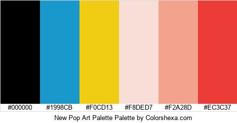 New Pop Art Palette Colors Logo