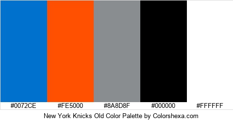 New York Knicks Old Color Colors Logo