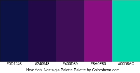 New York Nostalgia Palette Colors Logo