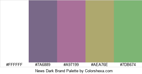 News Dark Brand Colors Logo