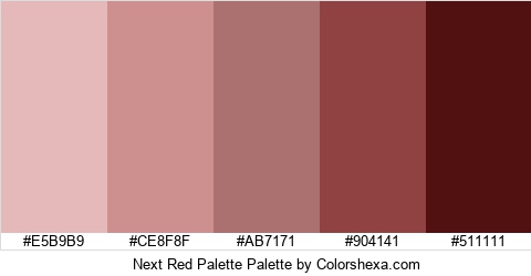 Next Red Palette Colors Logo
