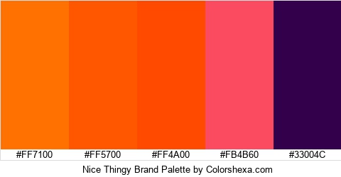 Nice Thingy Brand Colors Logo