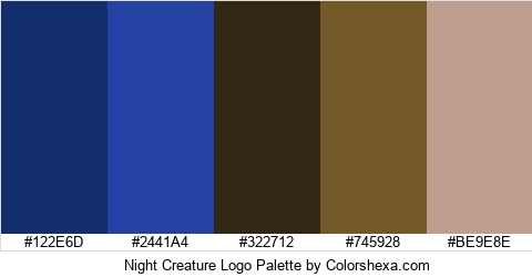 Night Creature Logo Colors Logo