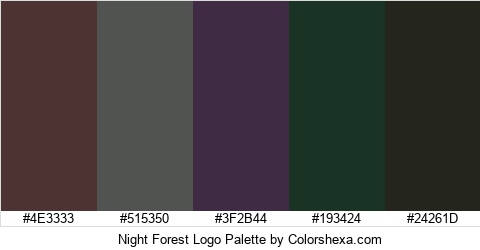 Night Forest Logo Colors Logo