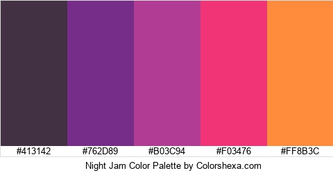 Night Jam Color Colors Logo