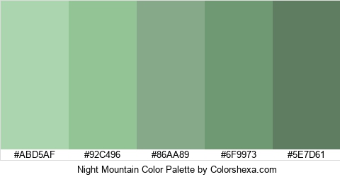 Night Mountain Color Colors Logo