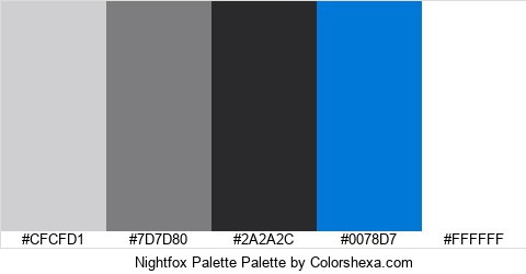 Nightfox Palette Colors Logo