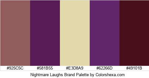 Nightmare Laughs Brand Colors Logo