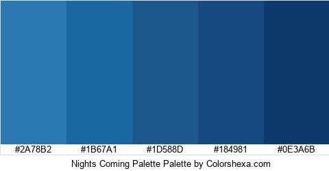 Nights Coming Palette Colors Logo