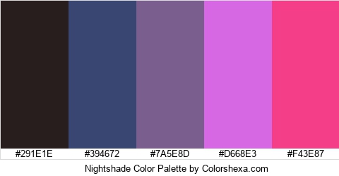 Nightshade Color Colors Logo