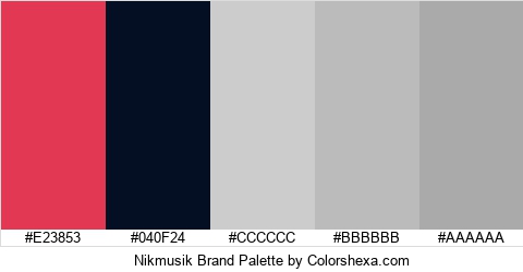 Nikmusik Brand Colors Logo