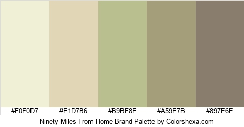 Ninety Miles From Home Brand Colors Logo