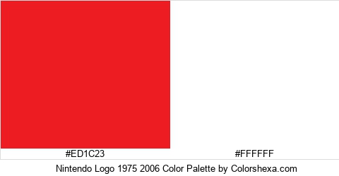 Nintendo Logo 1975 2006 Color Colors Logo