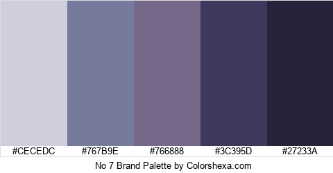 No 7 Brand Colors Logo