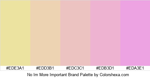 No Im More Important Brand Colors Logo