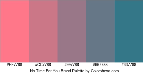 No Time For You Brand Colors Logo