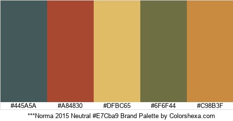 ***Norma 2015 Neutral #E7Cba9 Brand Colors Logo