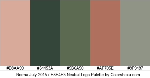 Norma July 2015 / E8E4E3 Neutral Logo Colors Logo