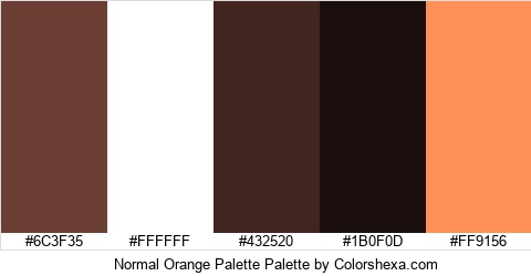 Normal Orange Palette Colors Logo
