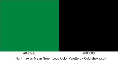 North Texas Mean Green Logo Color Colors Logo