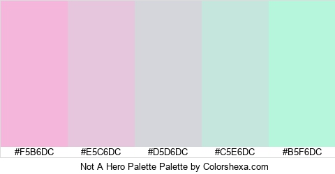 Not A Hero Palette Colors Logo